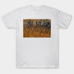 Bicycles in Autumn Amsterdam T-Shirt